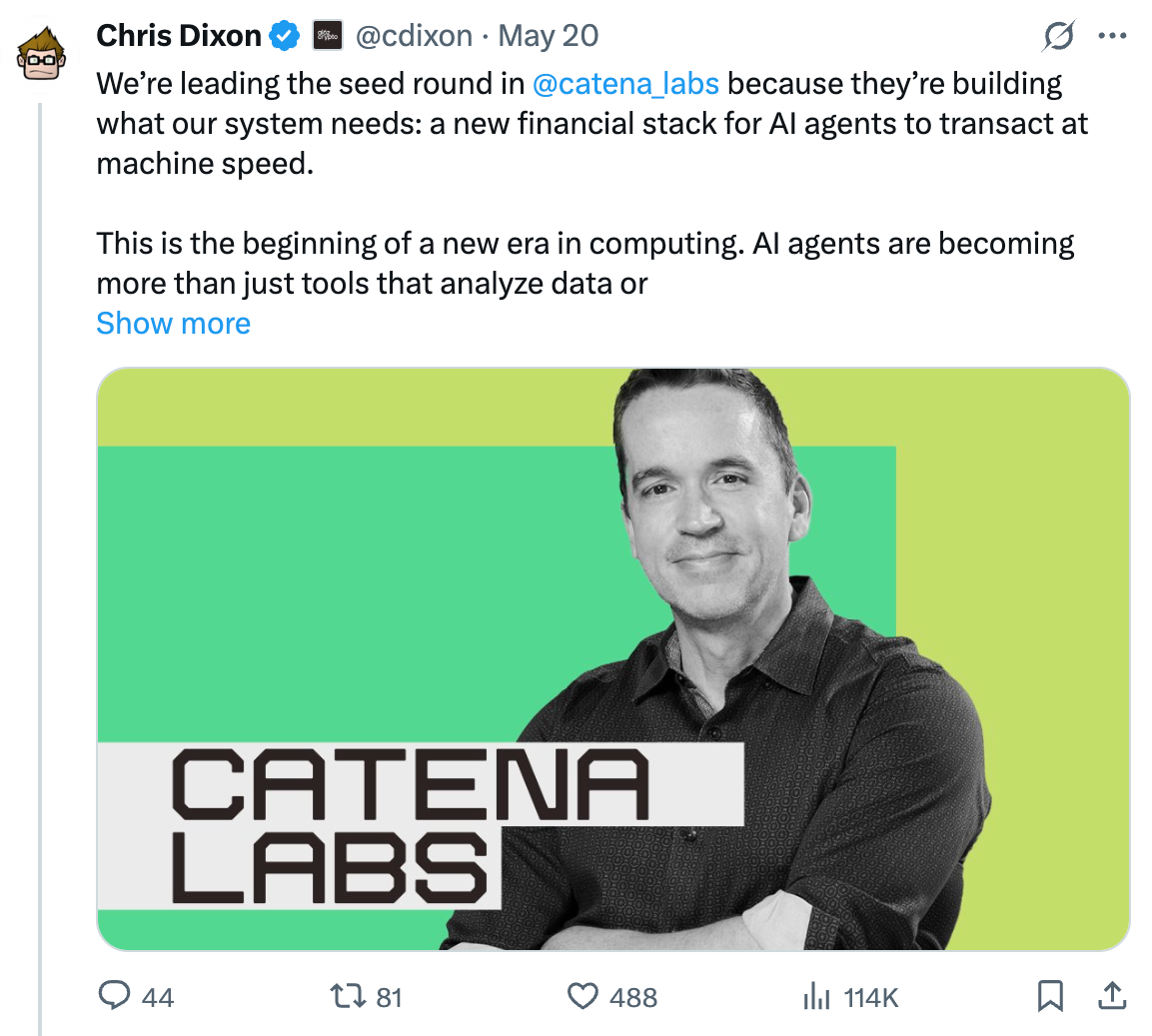 Catena Labs Raises $18M to Build Financial Rails for Agentic Commerce